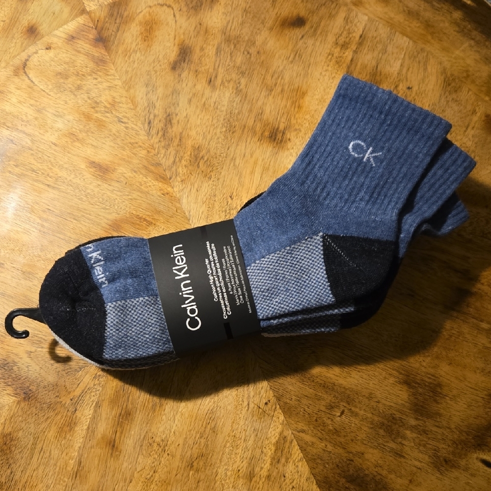 Men's Calvin Klein Quarter Length Socks - 6 Pairs